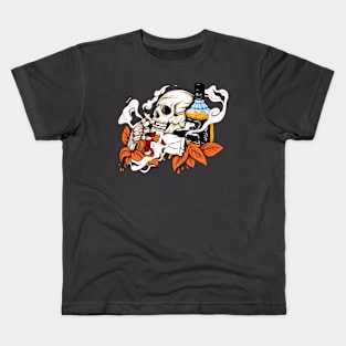 Skull and wine Kids T-Shirt